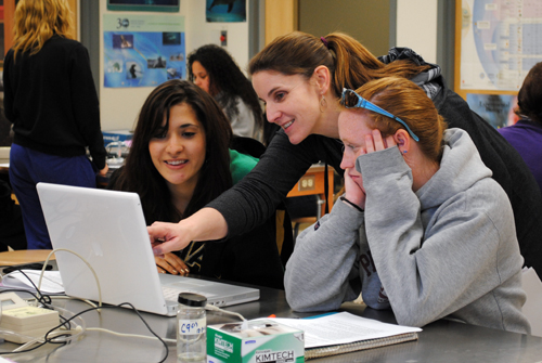 Professor Boettger with Students
