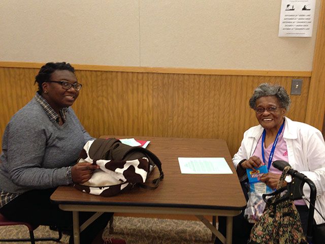 Students visit with West Chester Elders and conduct interviews