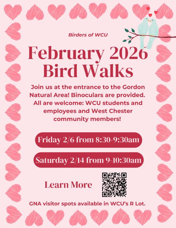February Bird Walks Flyer. Click for PDF.
