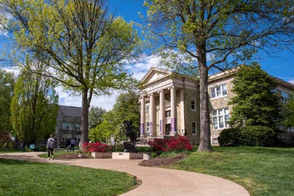 Picture of campus in spring
