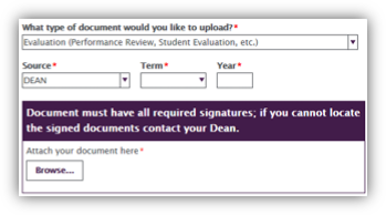 Screenshot of additional source, term, and year fields
