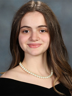 Student speaking at commencement