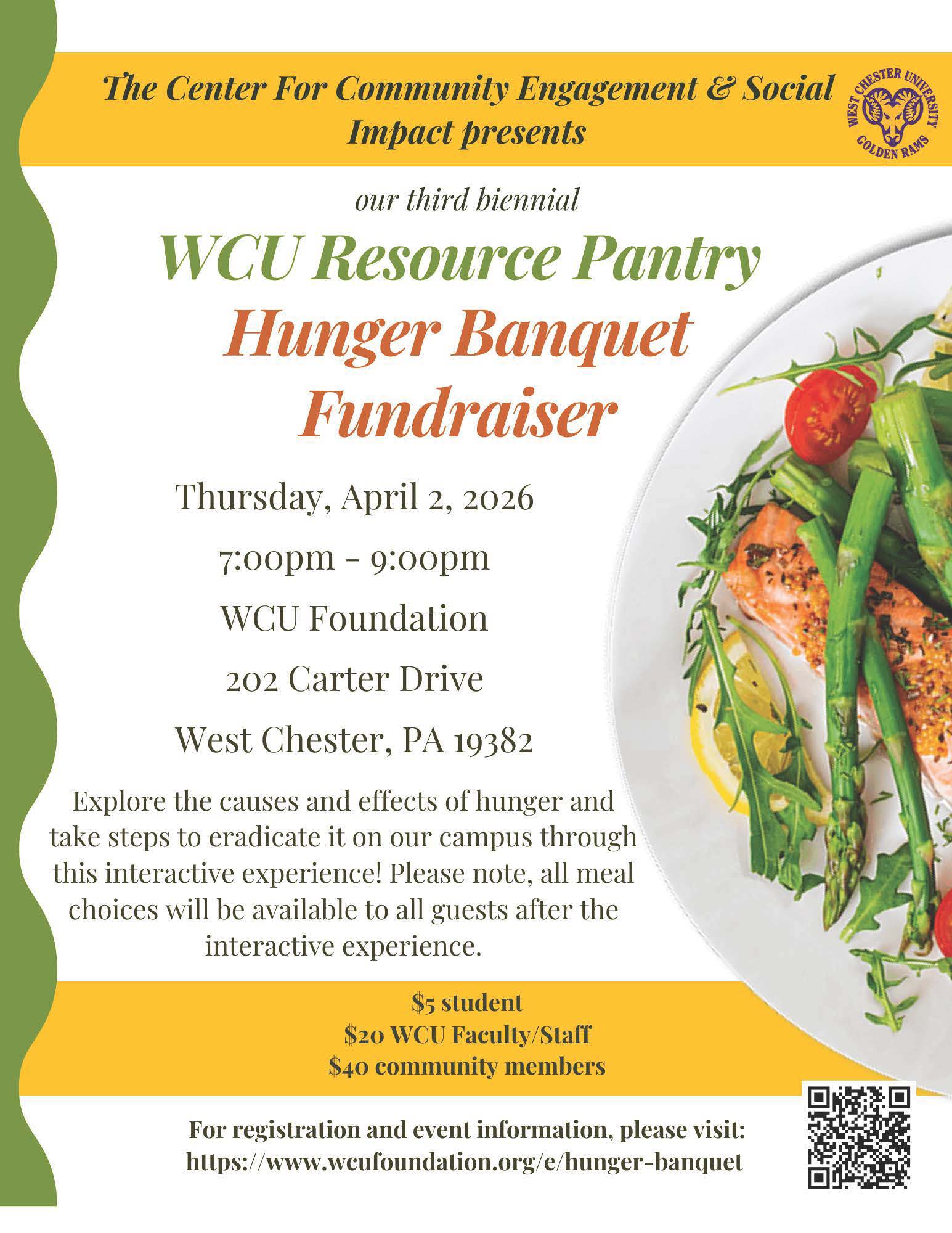 Hunger Banquet Fundraiser April 2, 2026