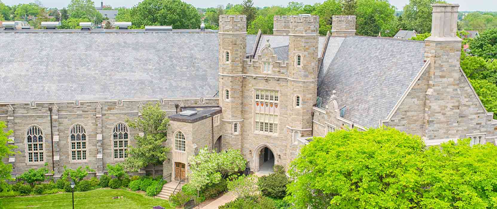 WCU Aerial shot of campus 