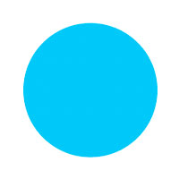 light blue circle