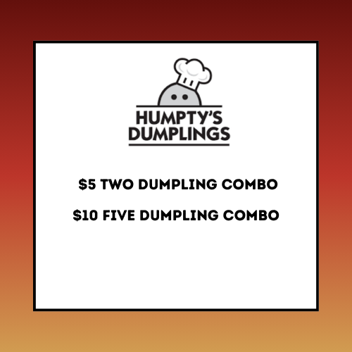 Humptys Dumplings Menu