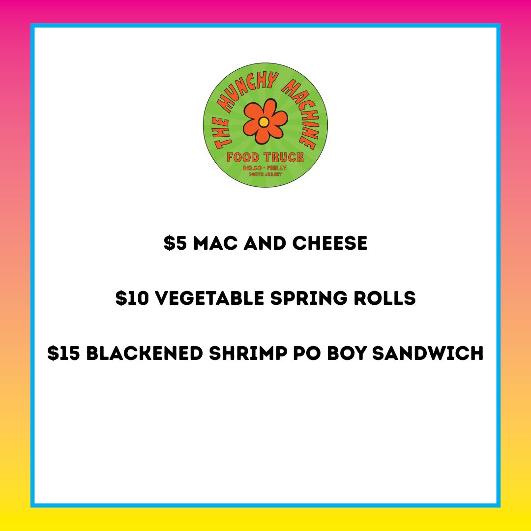 The Munchy Machine Food Truck Menu Thumbnail