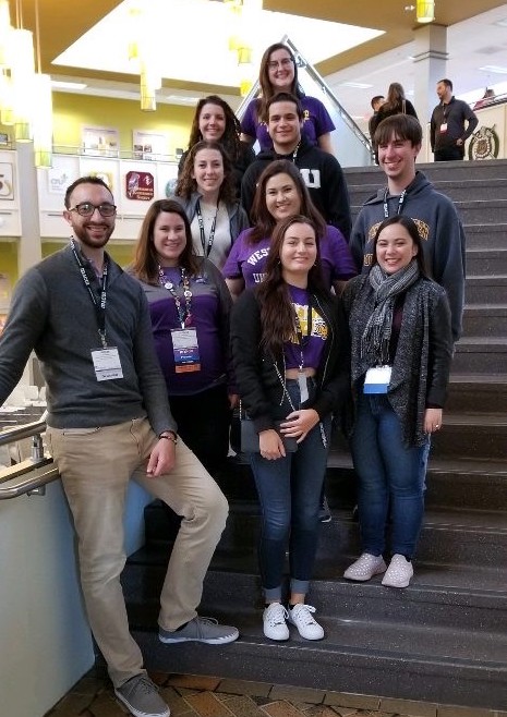 Sykes Student Union and Activities staff in attendance at the ACUI Region VII conference at Rowan University
