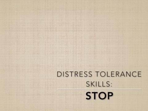 Video: Distress Tolerance Skills - Stop