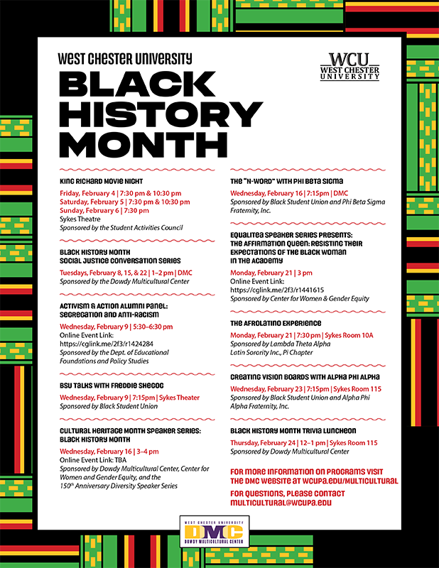 Black History Month Calendar 2022