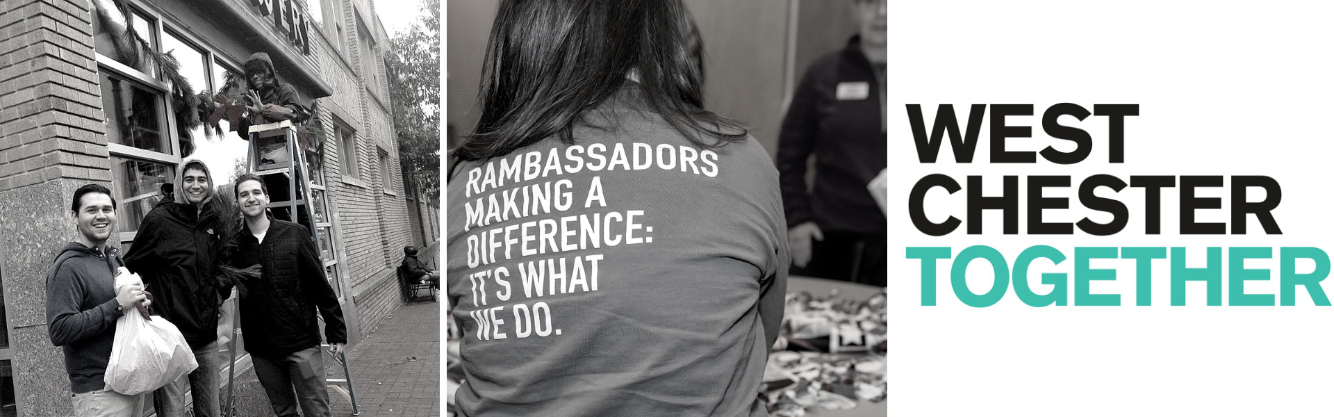 Students studying - "West Chester Together"