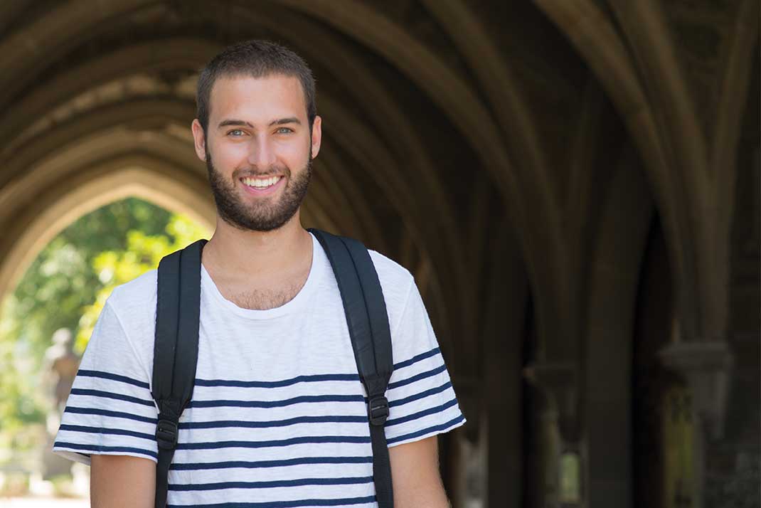 Male Wcu Student posing for picture
