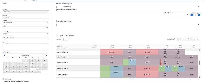 Editing a Student's Appointment in Navigate 4