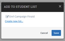 Creating a Student List in Navigate 24