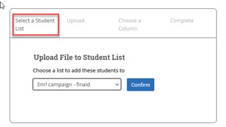 Creating a Student List in Navigate 9