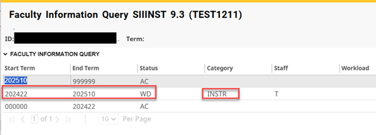 Fig. 7 - Faculty information query example screenshot