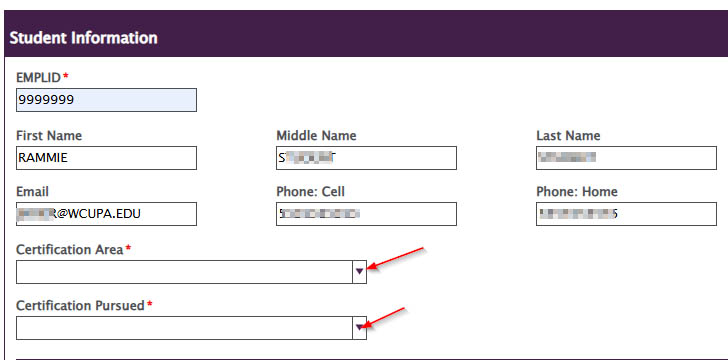 Student info questions
