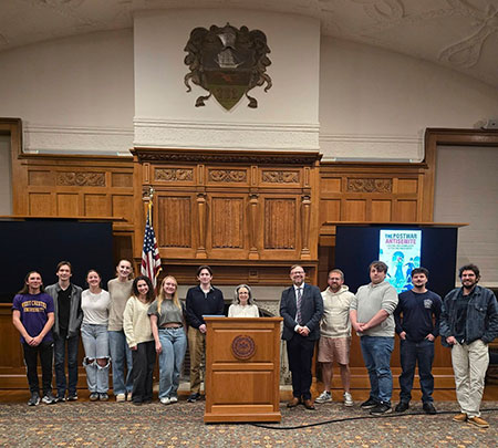 Dr. Silverman with group of people