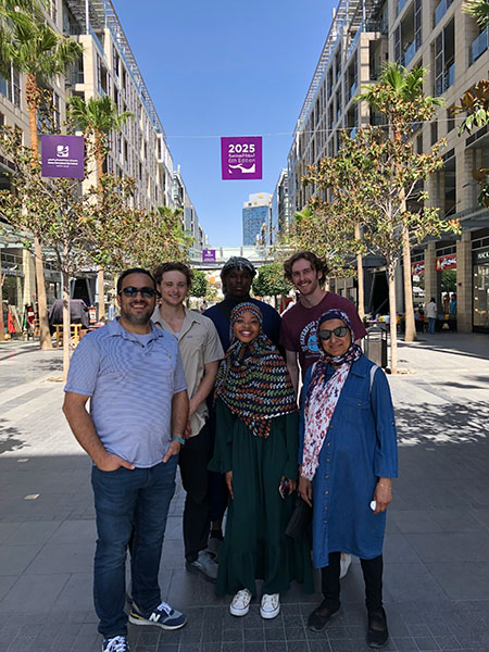 Arabic students on trip