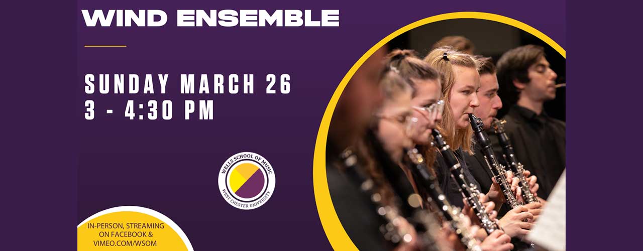 Wells School of Music presents: Wind Ensemble, March 26