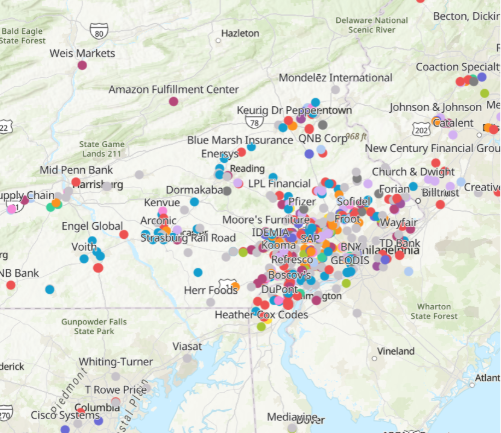 Screenshot of Interactive Internship Dashboard