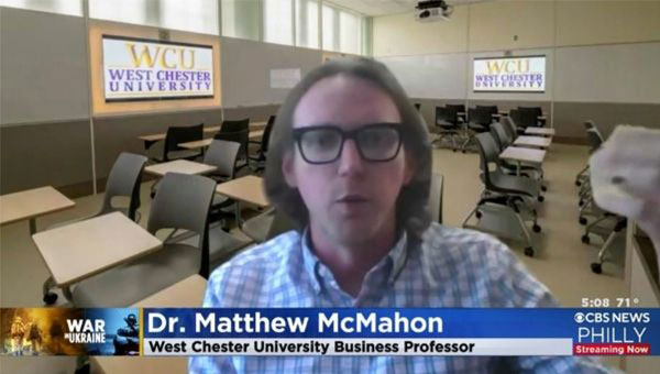 PROFESSOR MATTHEW MCMAHON PROVIDES ANALYSIS ON LOCAL ECONOMICS TO CBS3