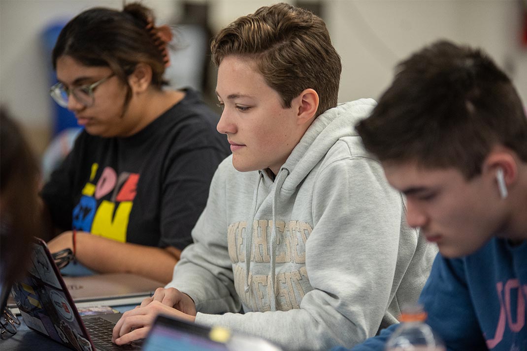 WCU Students in classroom working