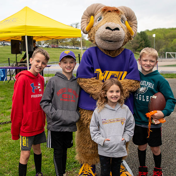Kids with Rammy on Community Night