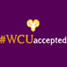 #WCUaccepted