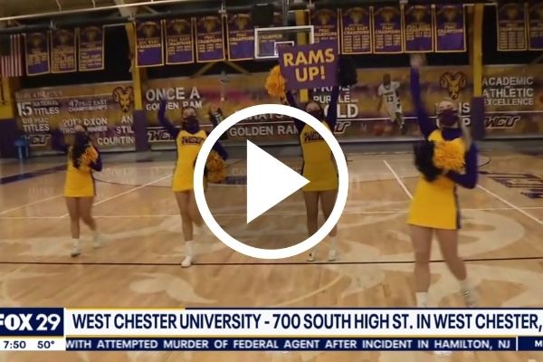 Welcoming and Cheering for New Students and More, FOX29 Features WCU Cheerleaders