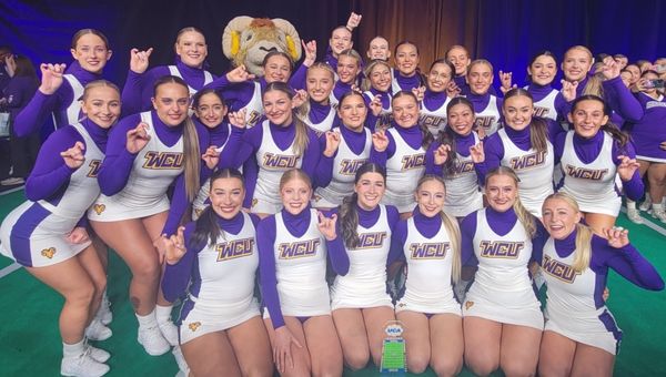 West Chester University's Cheer Team second-place finish