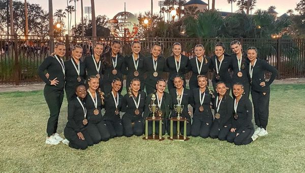 West Chester University Dance Team placed 3rd in Open Hip Hop, 7th in Open Game Day and 9th in Jazz