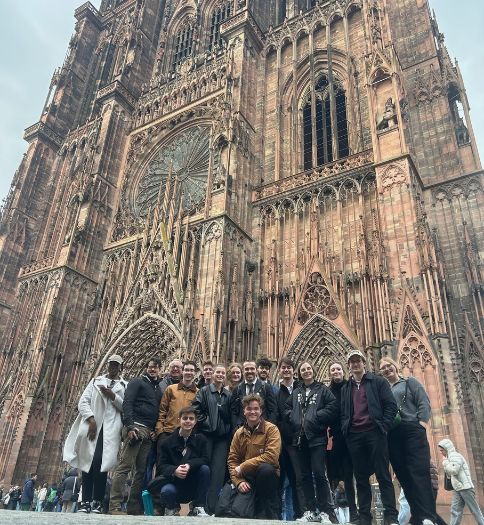 WCU students during a study abroad trip to Europe.