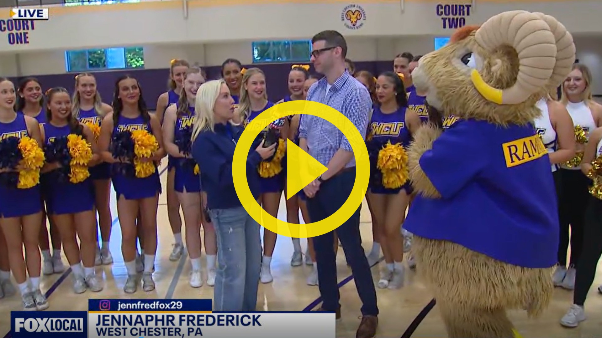 Video play button for the Fox29 feature