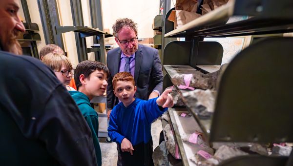 Michael A. Di Giovine, WCU professor and director of WCU’s museum, leads a museum session helping FIRST ® LEGO ® League teams explore real-world archaeology challenges Michael A. Di Giovine, WCU professor and director of WCU’s museum, leads a museum session helping FIRST ® LEGO ® League teams explore real-world archaeology challenges