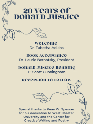 Donald Justice 20 years Donald Justice 20 years