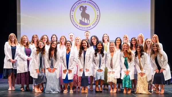WCU Physician Assistant Program White Coat Ceremony group shot WCU Physician Assistant Program White Coat Ceremony group shot