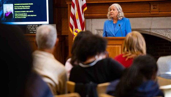 The Honorable Lillian DeBaptiste ’74, mayor of the Borough of West Chester, delivered the 2025 Annual Dr. Clifford E. DeBaptiste Frederick Douglass Institute Lecture.