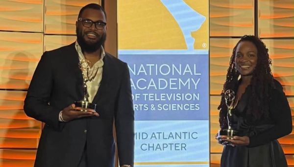 Professor Laquanna Cooke and Associate Professor Jeremy C. McCool won a Mid-Atlantic Emmy Award in the Outstanding Long Form Content: Education/Schools category Professor Laquanna Cooke and Associate Professor Jeremy C. McCool won a Mid-Atlantic Emmy Award in the Outstanding Long Form Content: Education/Schools category
