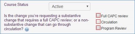 Screenshot of submit form with Full CAPC Review Checked.