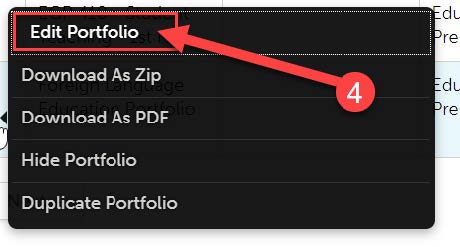 edit portfolio