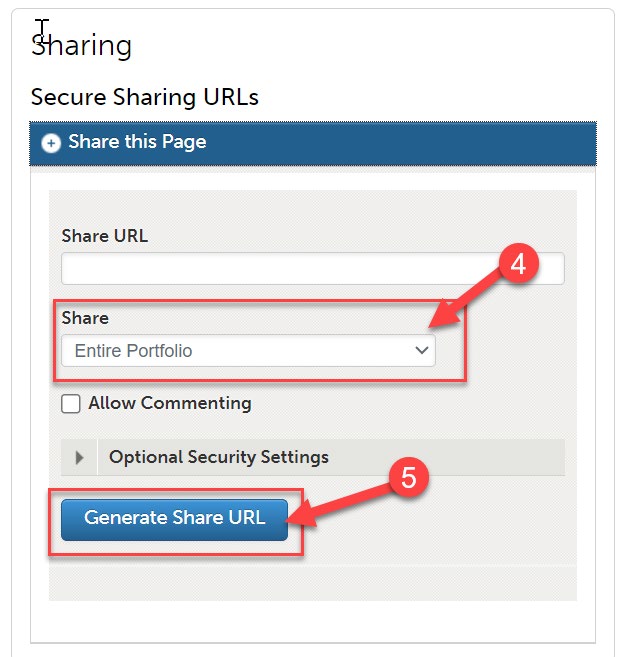 generate share url