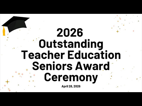 Watch the Outstanding Teacher Educ Senior April 2026 video