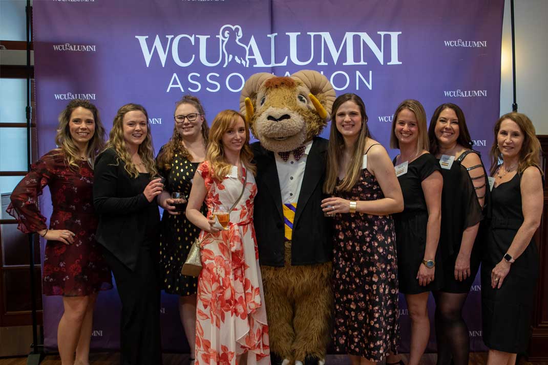 Centennial banquet large photo of WCU students 15