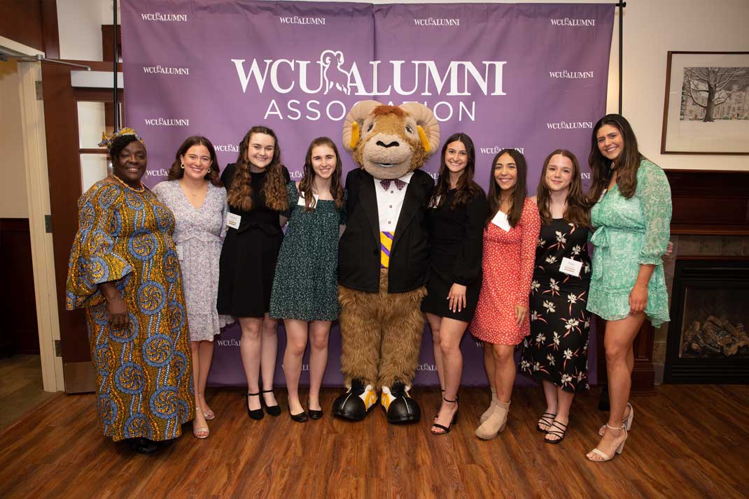 Centennial banquet large photo of WCU students 9