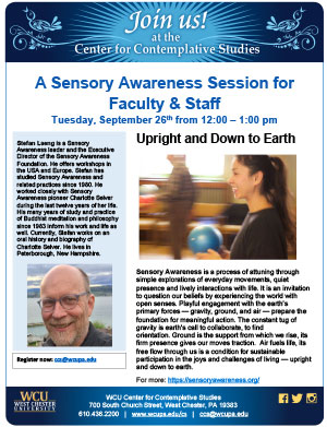 A Sensory Awareness Session for Faculty & Staff Flyer