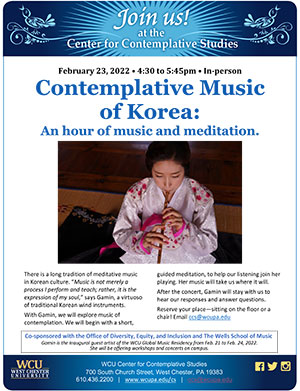 Contemplative Music of Korea: An hour of music and meditation