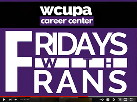 WCU Career Center - Fridays with Frans, Avoid Job Scams