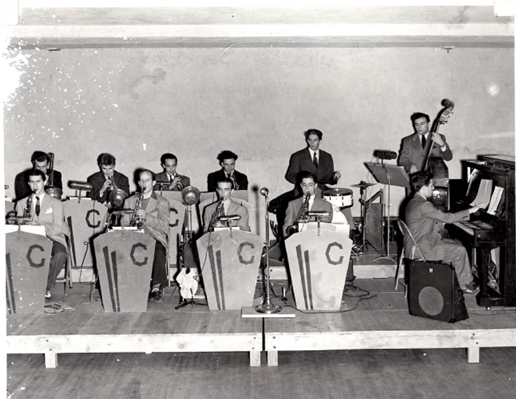 Photo of the band at a dance 1942