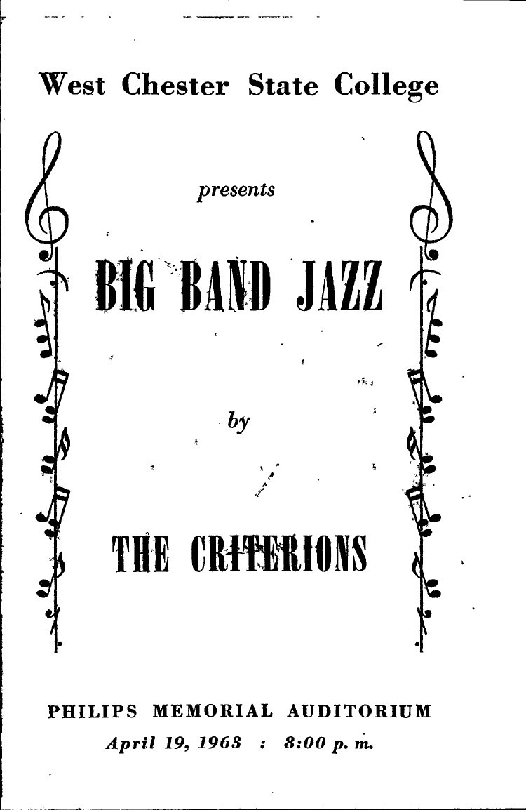 ‘Big Band Jazz’ concert program page 1